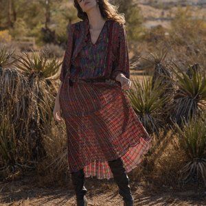 Psychedelic Two Piece Skirt Set